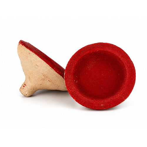 Aker Fassi Moroccan cheek and lip stain in its clay pot