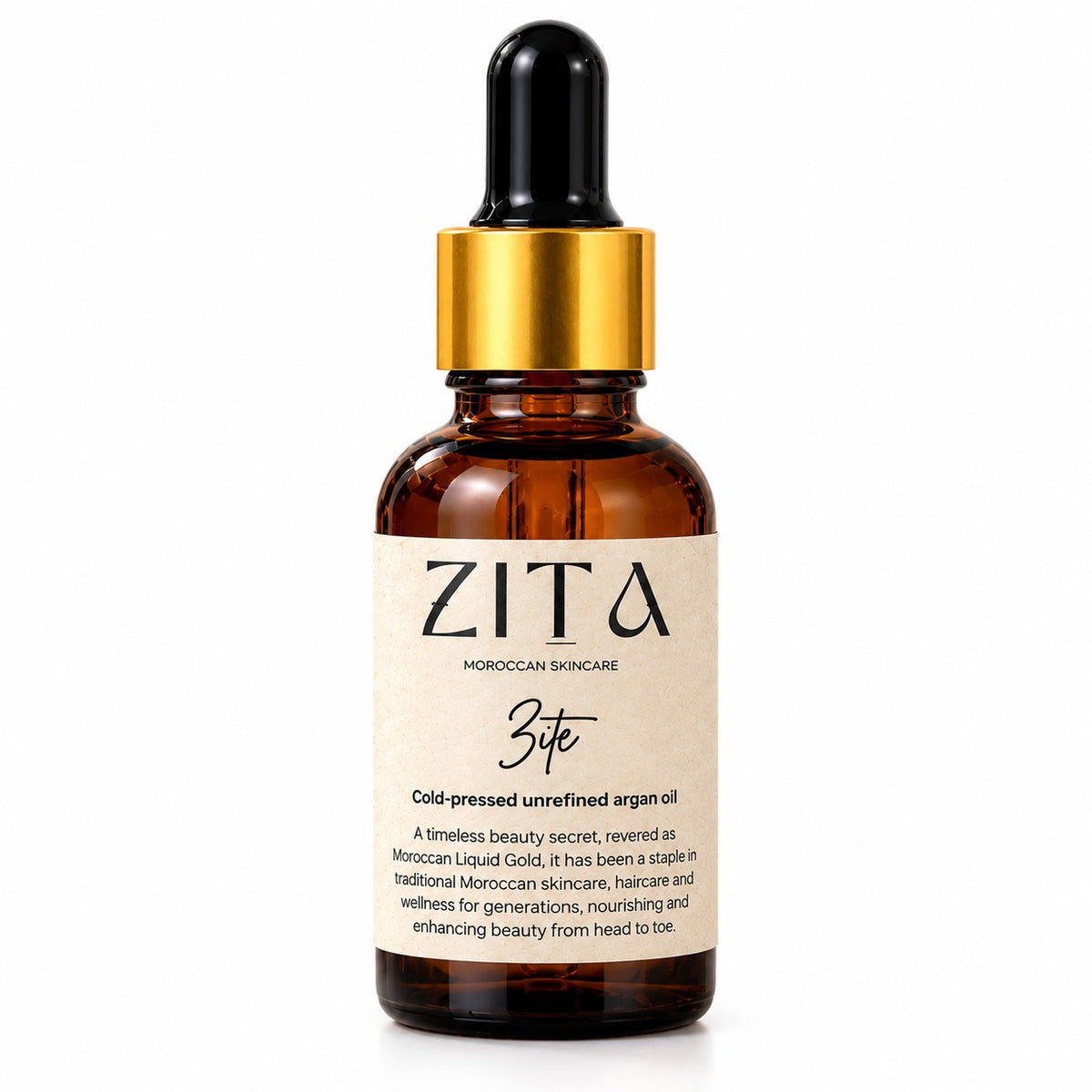 Zite Organic Argan Oil 30ml dropper bottle